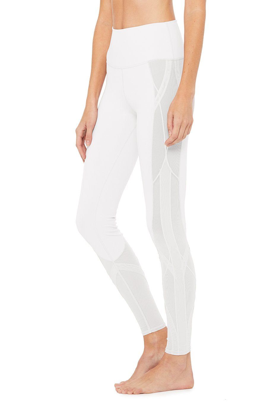 High-Waist Mosaic Legging - White sold by Alo Yoga