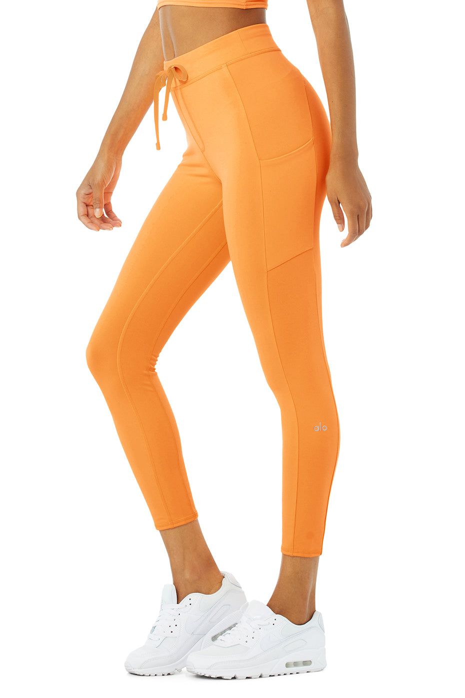 7/8 High-Waist Checkpoint Legging - Neon Apricot sold by Alo Yoga product image thumbnail 2