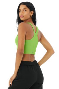 Airbrush Real Bra Tank - Green Apple sold by Alo Yoga