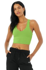 Airbrush Real Bra Tank - Green Apple sold by Alo Yoga
