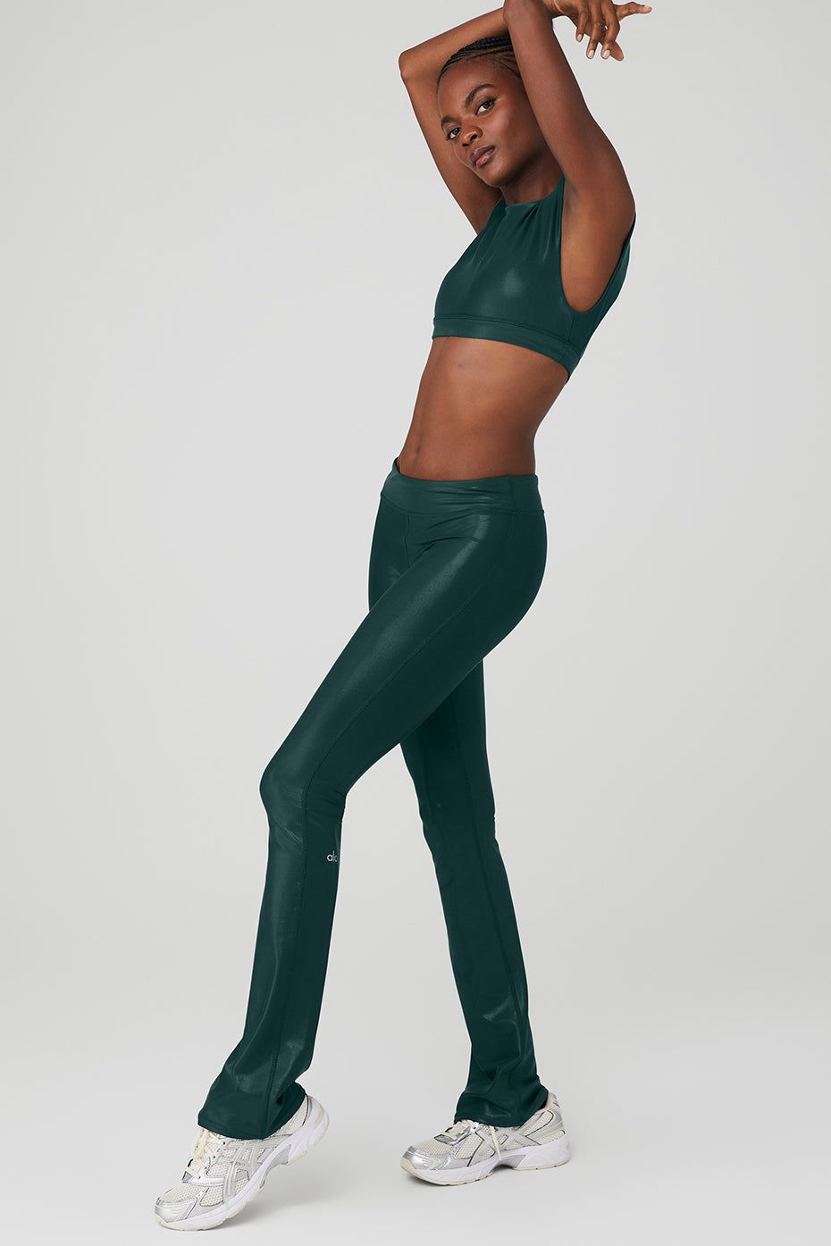 Super Shine Flash Bra & Super Shine Low-Rise Bootcut Legging Set sold by Alo Yoga product image thumbnail 7