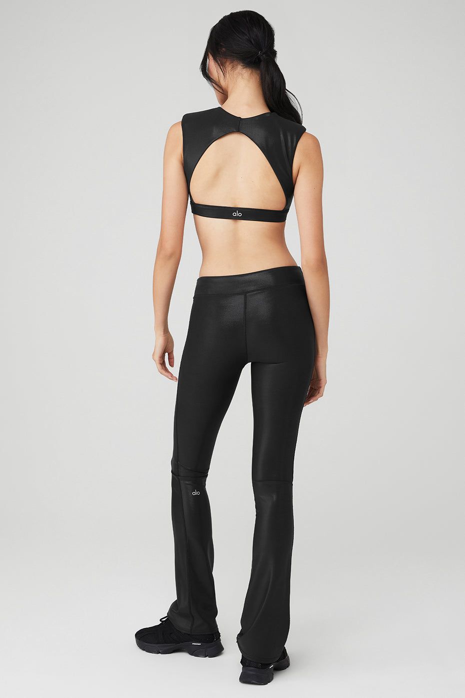 Super Shine Flash Bra & Super Shine Low-Rise Bootcut Legging Set sold by Alo Yoga product image thumbnail 2