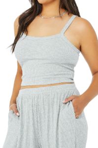 High-Waist Ribbed Whisper Pant - Athletic Heather Grey sold by Alo Yoga