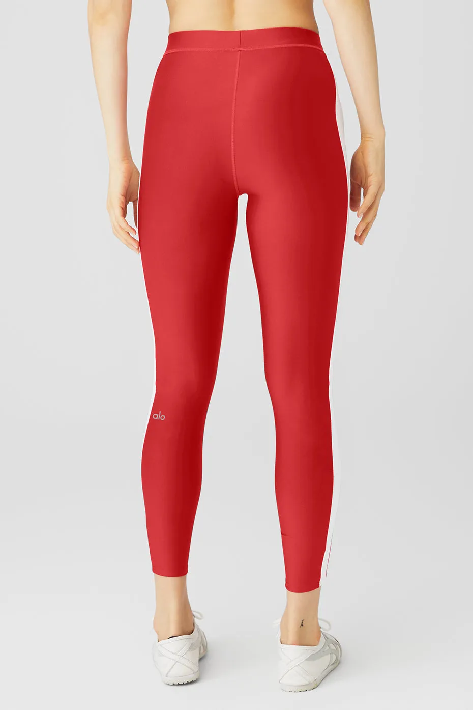 Airlift High-Waist 7/8 Car Club Legging - Classic Red/White sold by Alo Yoga product image thumbnail 2
