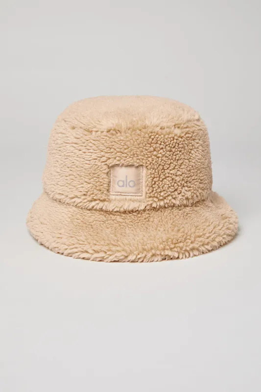 Foxy Sherpa Bucket Hat - Camel sold by Alo Yoga