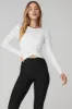 Cover Long Sleeve Top - White sold by Alo Yoga