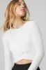 Cover Long Sleeve Top - White sold by Alo Yoga