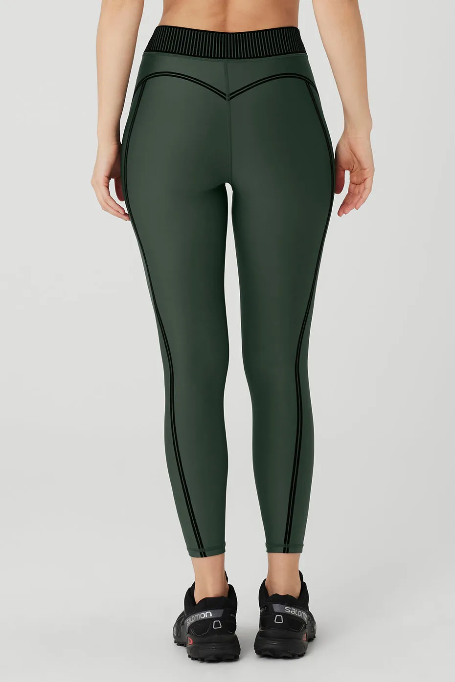 Airlift High-Waist 7/8 Line Up Legging - Dark Cactus sold by Alo Yoga product image thumbnail 2