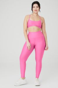 Airlift Intrigue Bra & 7/8 High-Waist Airlift Legging Set - Paradise Pink sold by Alo Yoga