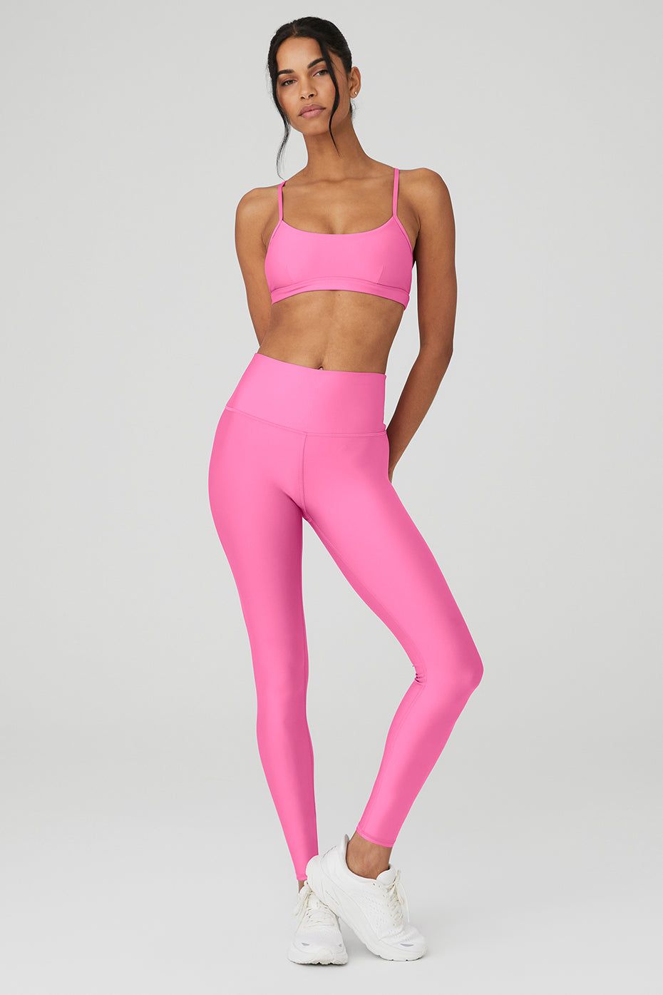 Airlift Intrigue Bra & 7/8 High-Waist Airlift Legging Set - Paradise Pink sold by Alo Yoga
