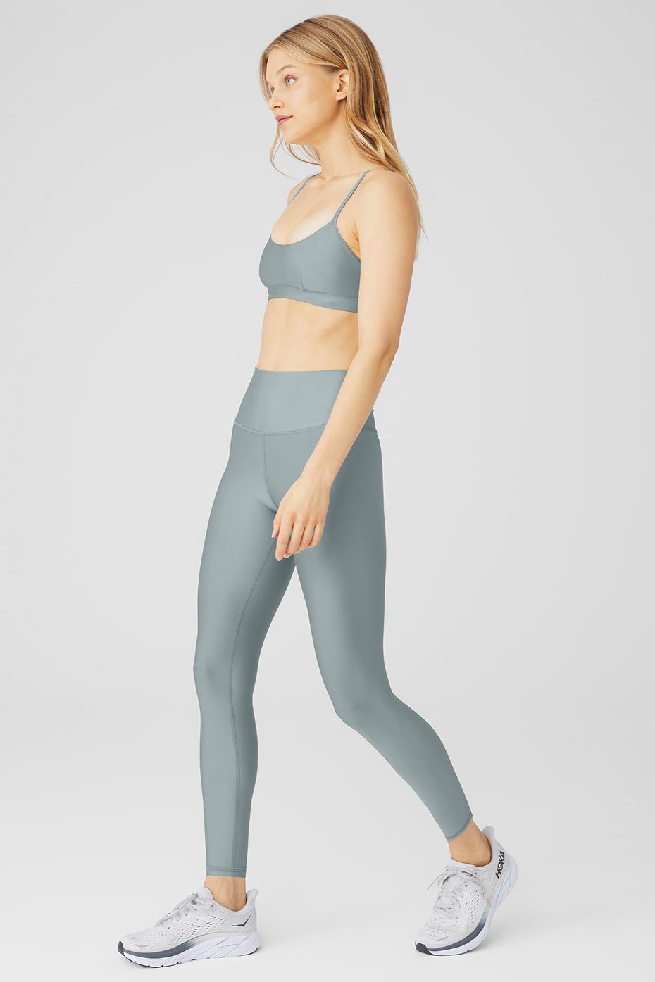 Airlift Intrigue Bra & 7/8 High-Waist Airlift Legging Set - Cosmic Grey sold by Alo Yoga product image thumbnail 3