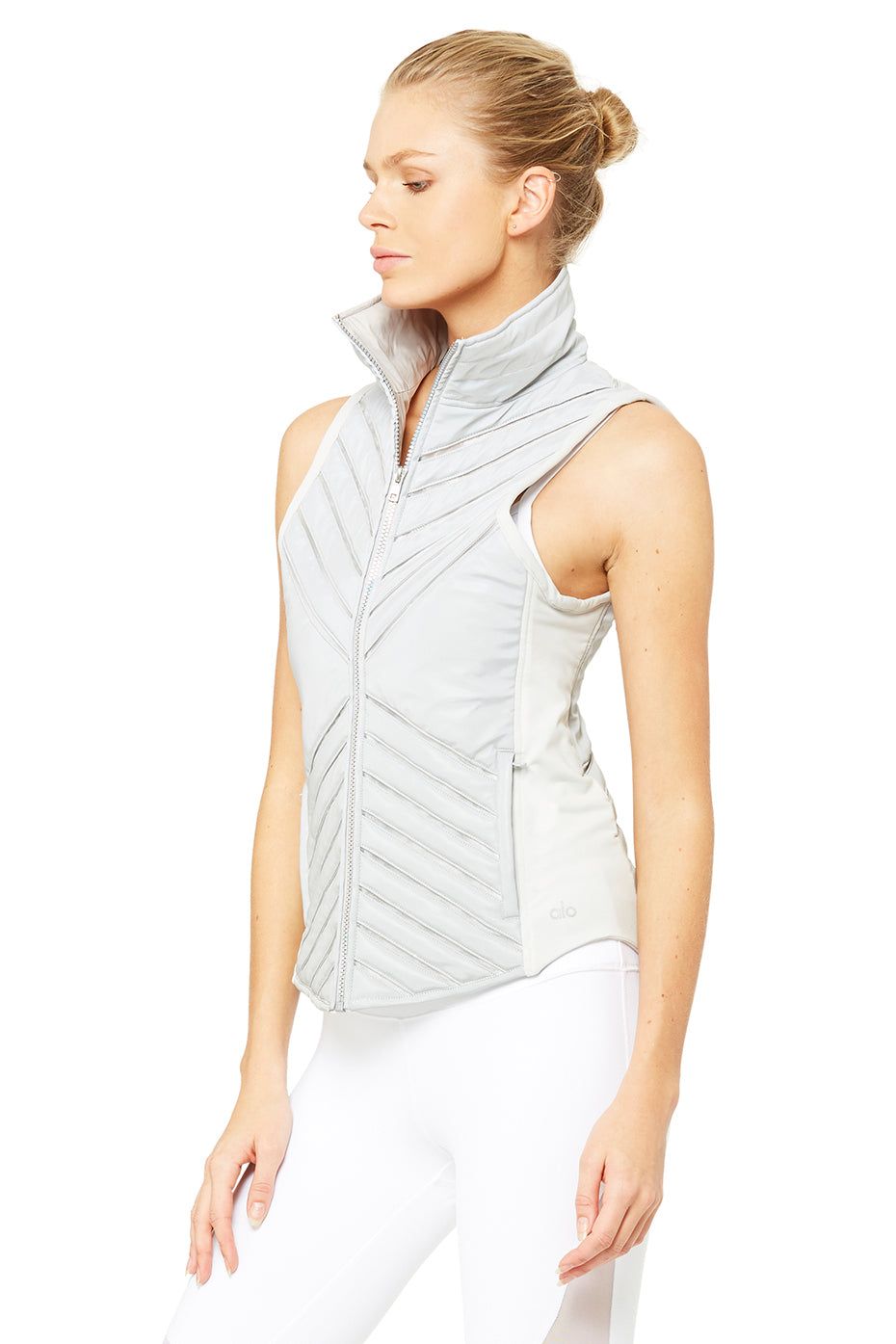 Reflective Puffer Vest - Silver Reflective sold by Alo Yoga product image thumbnail 2