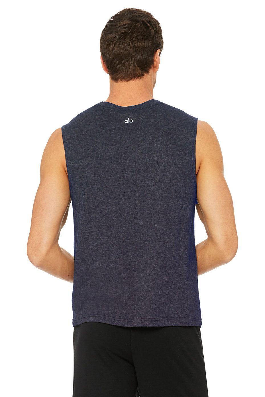 The Triumph Muscle Tank - Dark Navy Triblend sold by Alo Yoga product image thumbnail 2