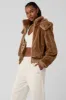 Faux Fur Foxy Jacket - Toasted Almond sold by Alo Yoga