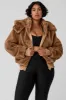 Faux Fur Foxy Jacket - Toasted Almond sold by Alo Yoga