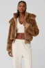 Faux Fur Foxy Jacket - Toasted Almond sold by Alo Yoga