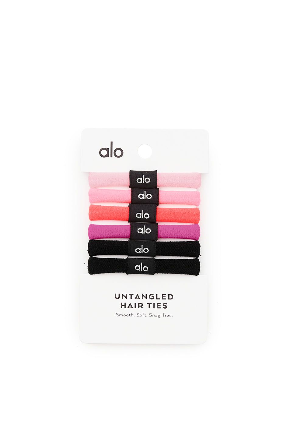 Untangled Hair Tie 6-Pack - Pink Multi sold by Alo Yoga