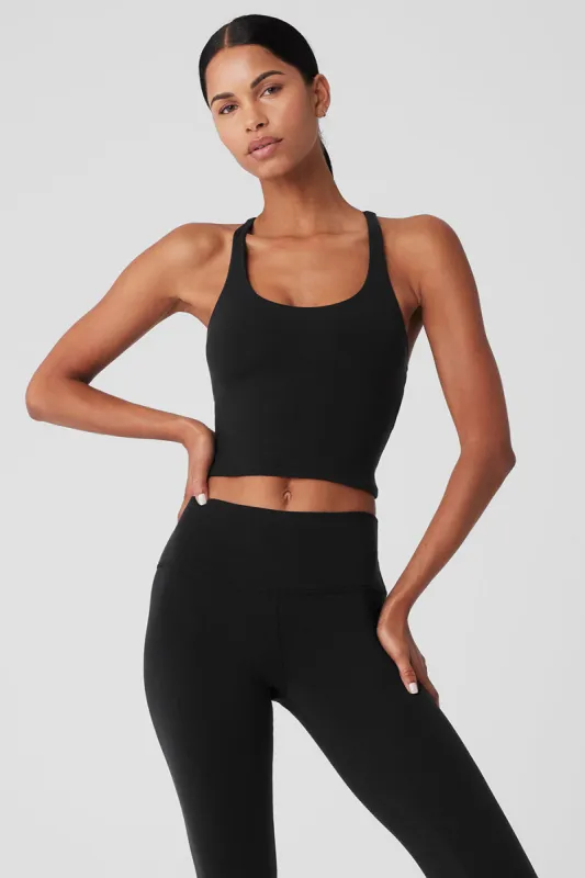 Sleek Back Bra Tank - Black sold by Alo Yoga