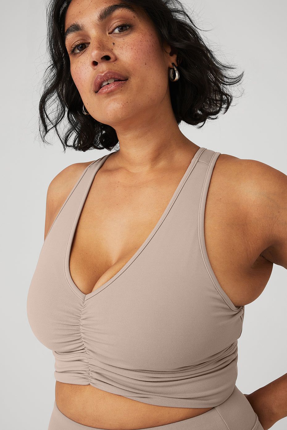 Wild Thing Bra & Airbrush High-Waist 7/8 Flutter Legging Set - Taupe sold by Alo Yoga product image thumbnail 9