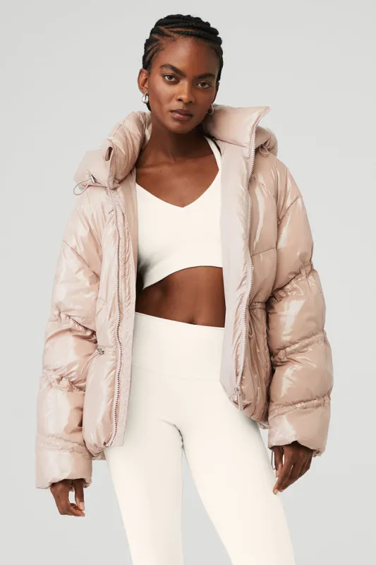 Stunner Puffer Jacket - Dusty Pink sold by Alo Yoga