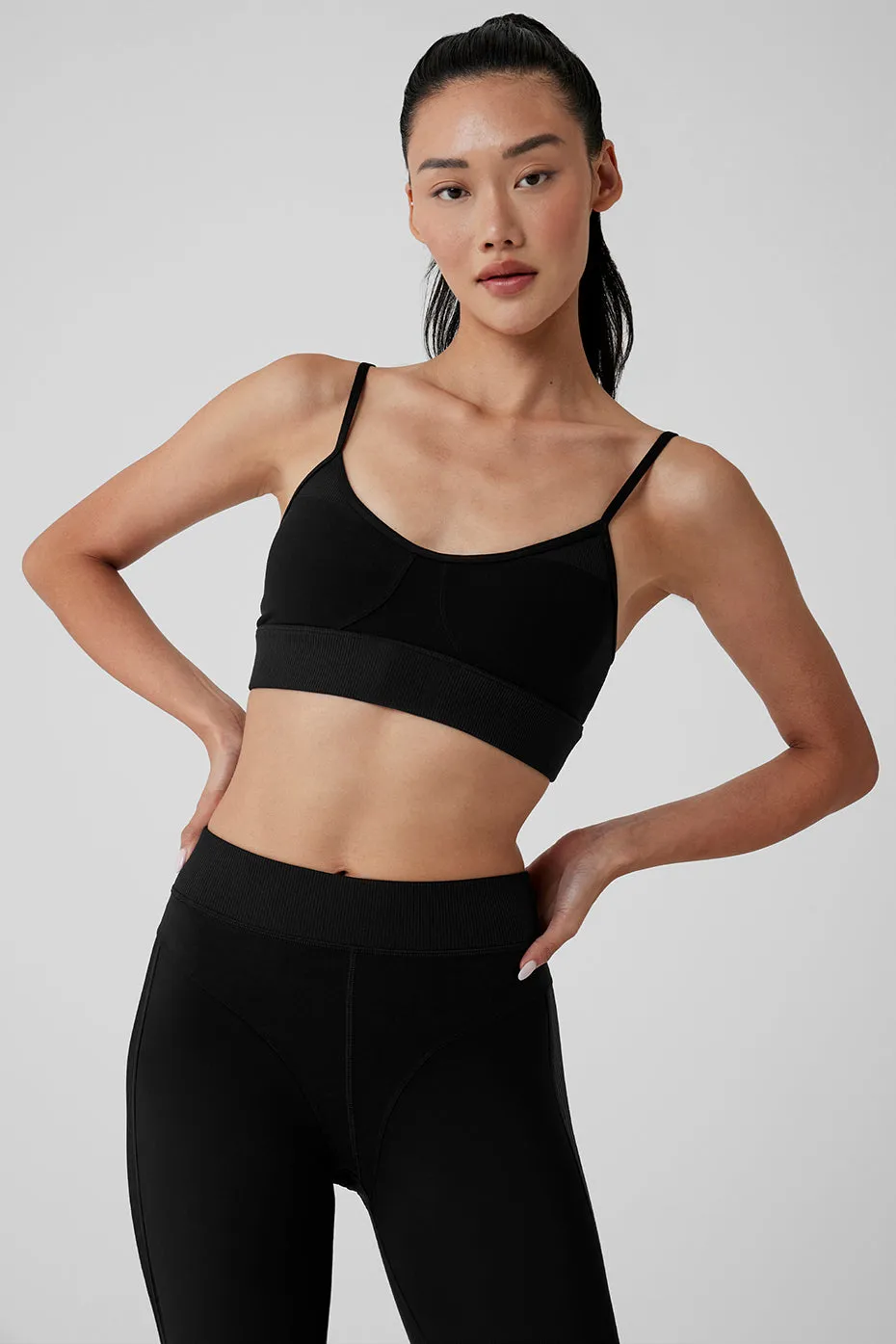 Alosoft Head Start Bra - Black sold by Alo Yoga product image thumbnail 4