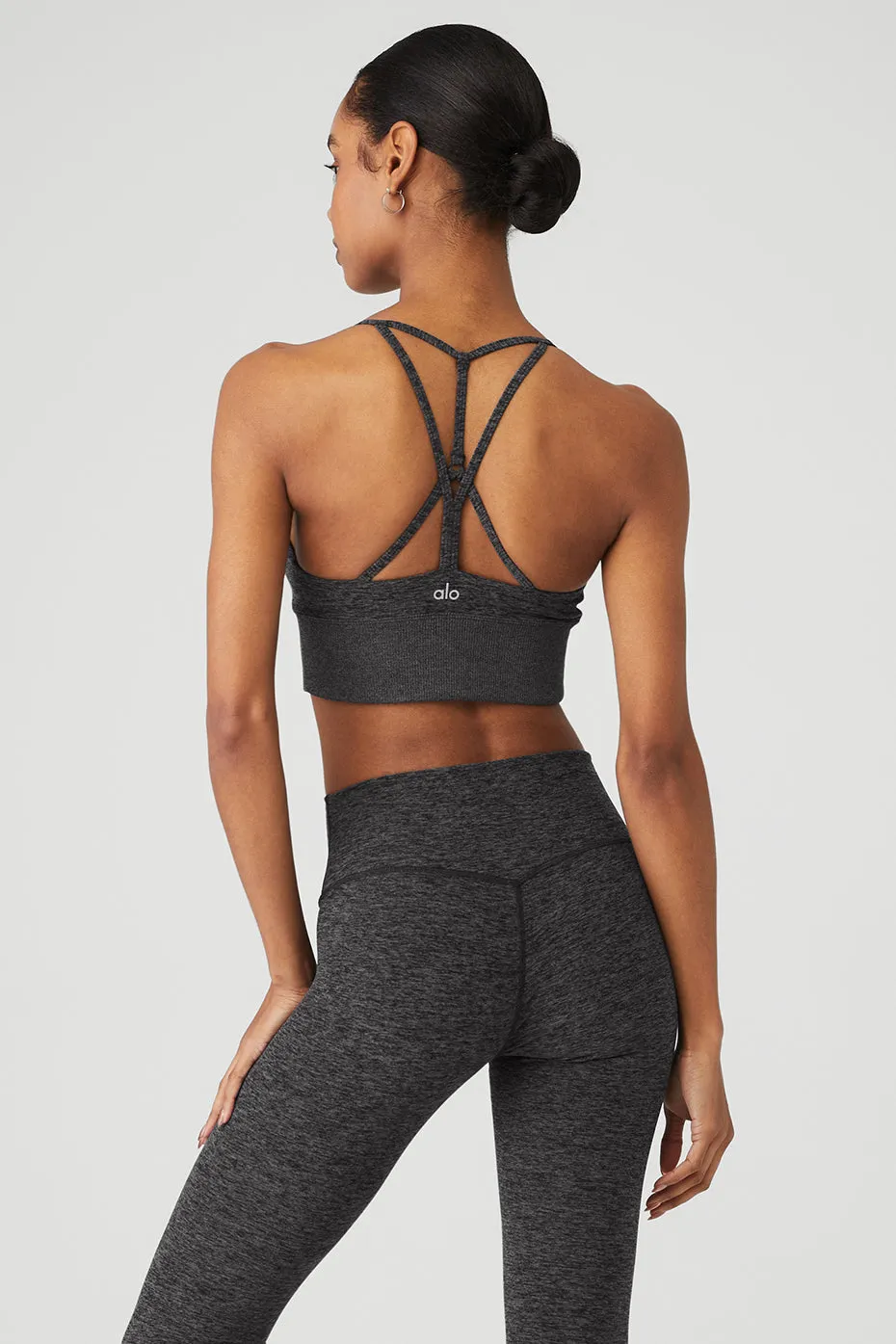 Alosoft Lavish Bra - Dark Heather Grey sold by Alo Yoga product image thumbnail 3