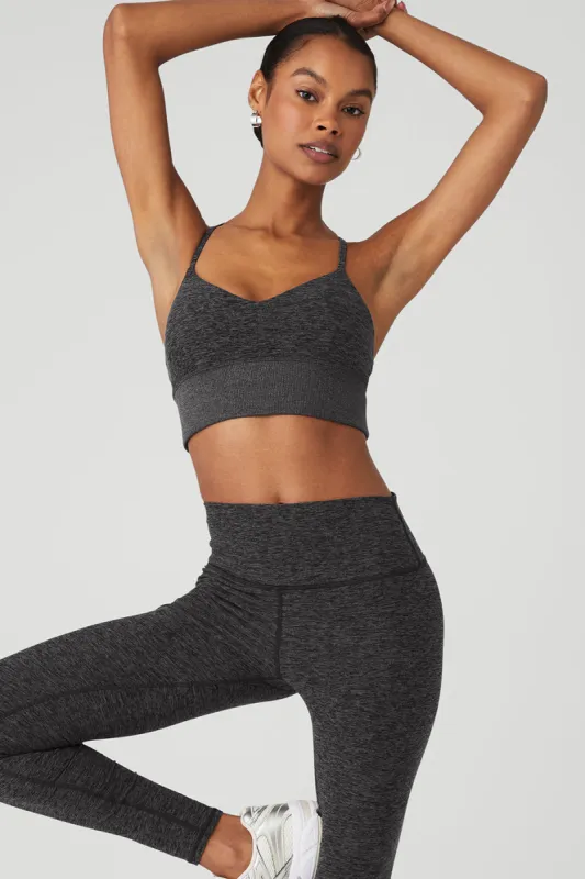 Alosoft Lavish Bra - Dark Heather Grey sold by Alo Yoga