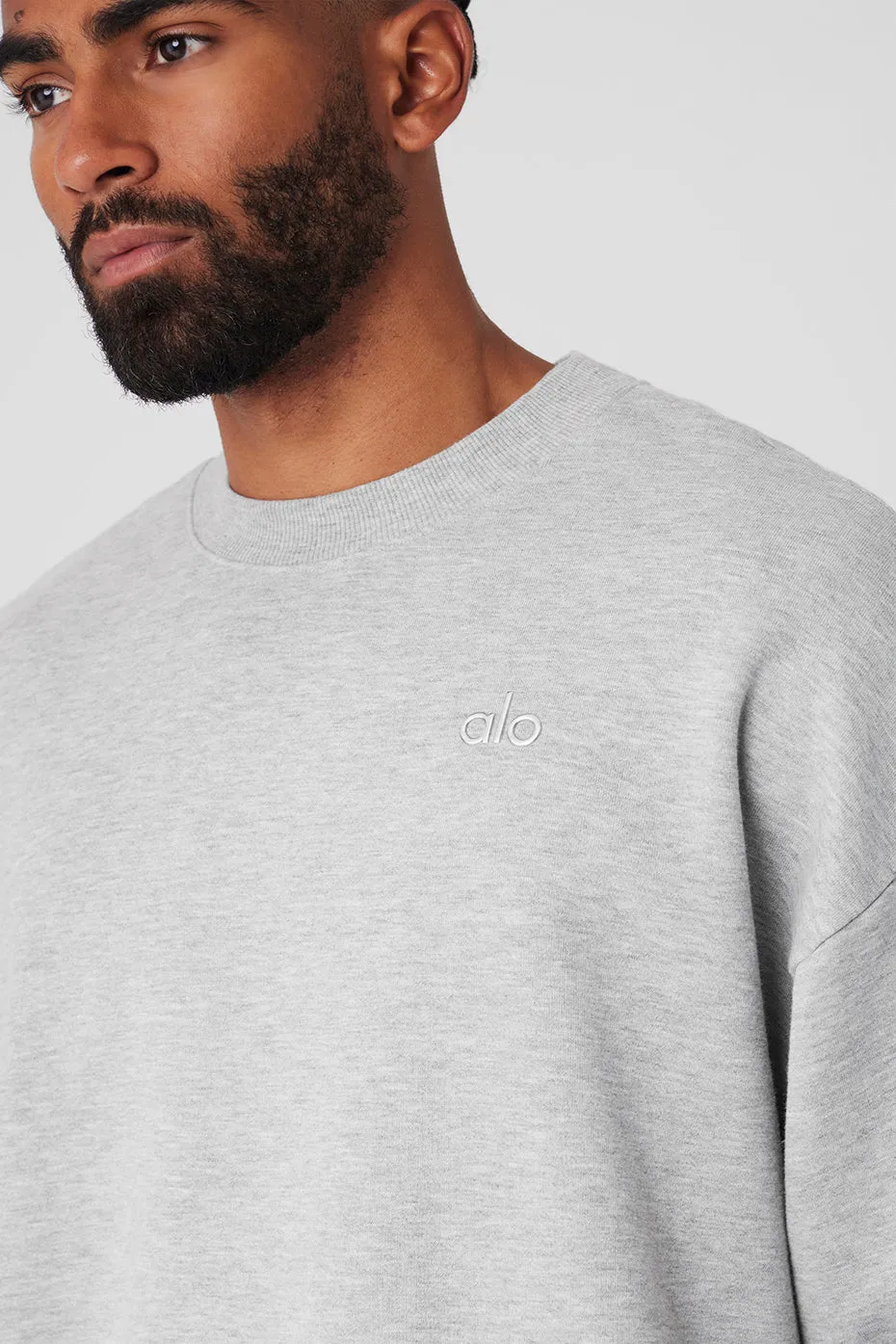 Accolade Crew Neck Pullover - Athletic Heather Grey sold by Alo Yoga product image thumbnail 4