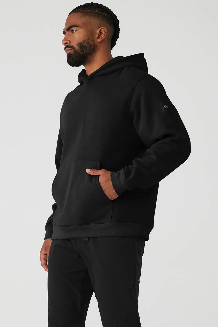 Renown Heavy Weight Hoodie - Black sold by Alo Yoga product image thumbnail 3