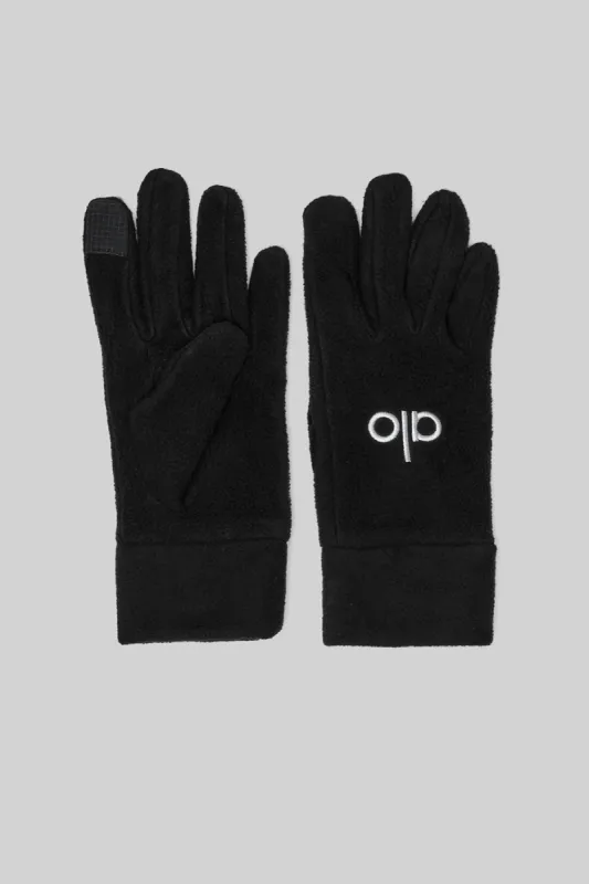 Performance Fleece Gloves - Black sold by Alo Yoga