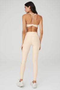 Airlift Layer Up Bra & 7/8 High-Waist Airlift Legging Set - Macadamia sold by Alo Yoga