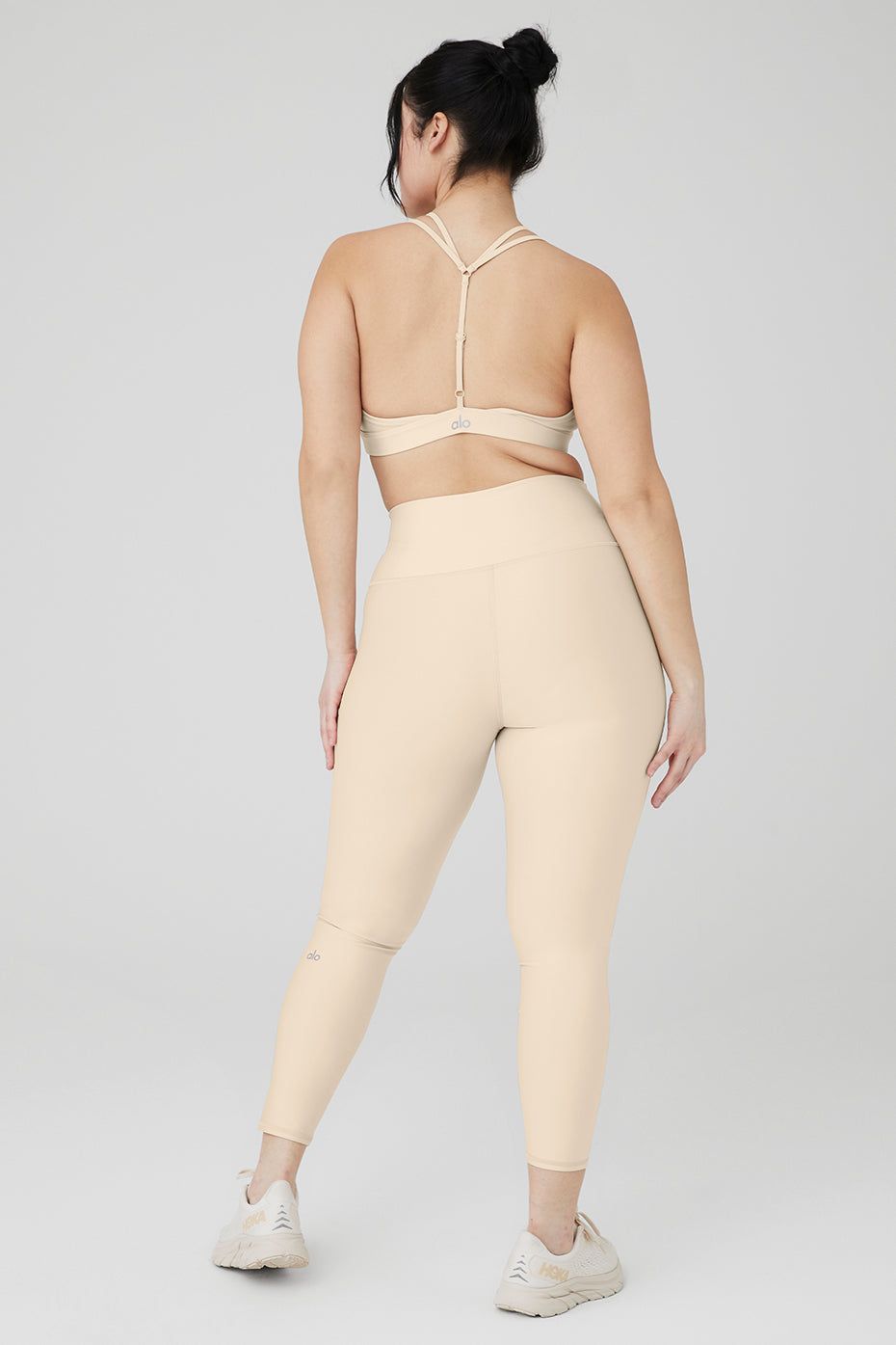 Airlift Layer Up Bra & 7/8 High-Waist Airlift Legging Set - Macadamia sold by Alo Yoga product image thumbnail 6