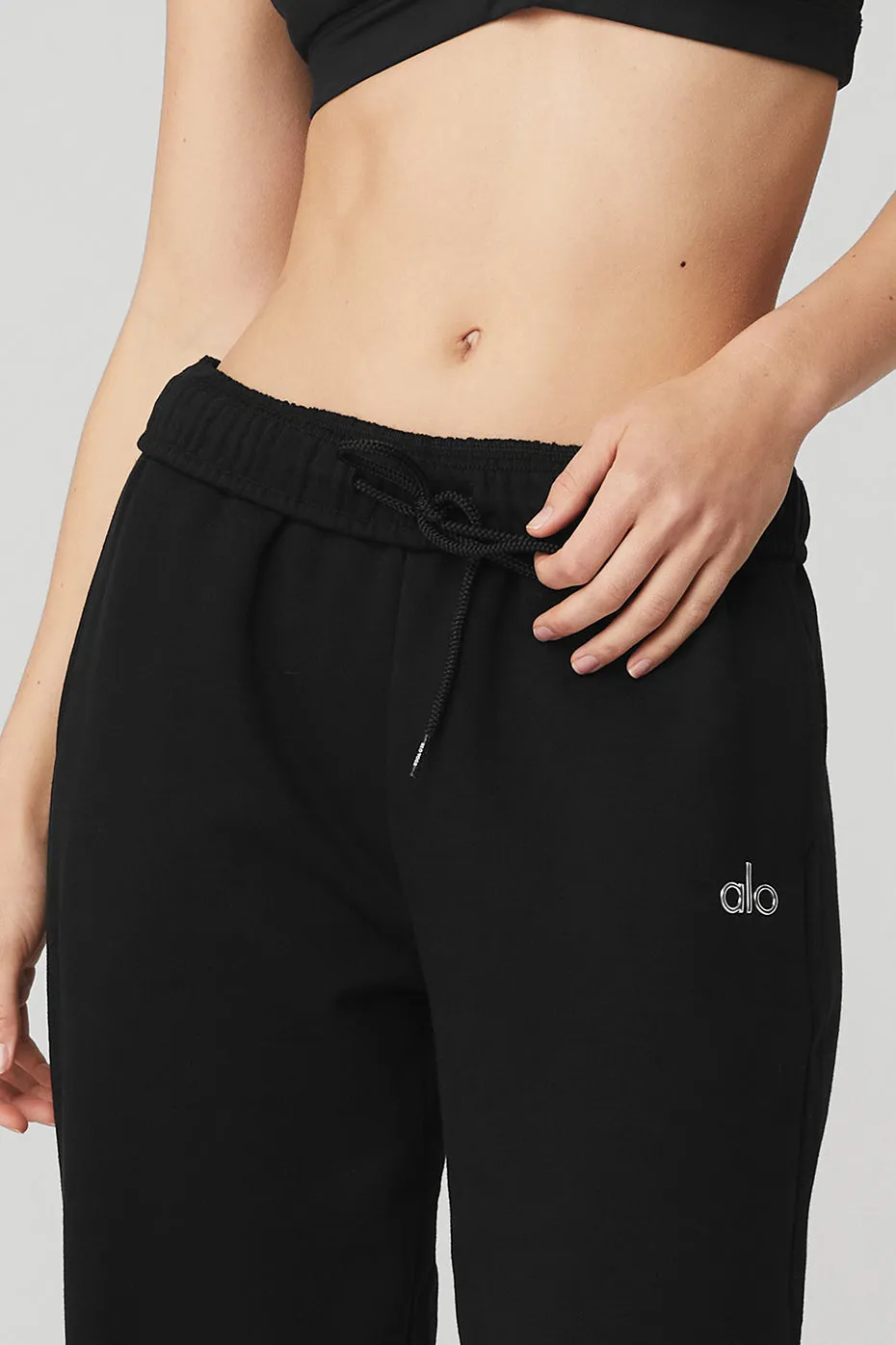 Accolade Straight Leg Sweatpant - Black sold by Alo Yoga product image thumbnail 5
