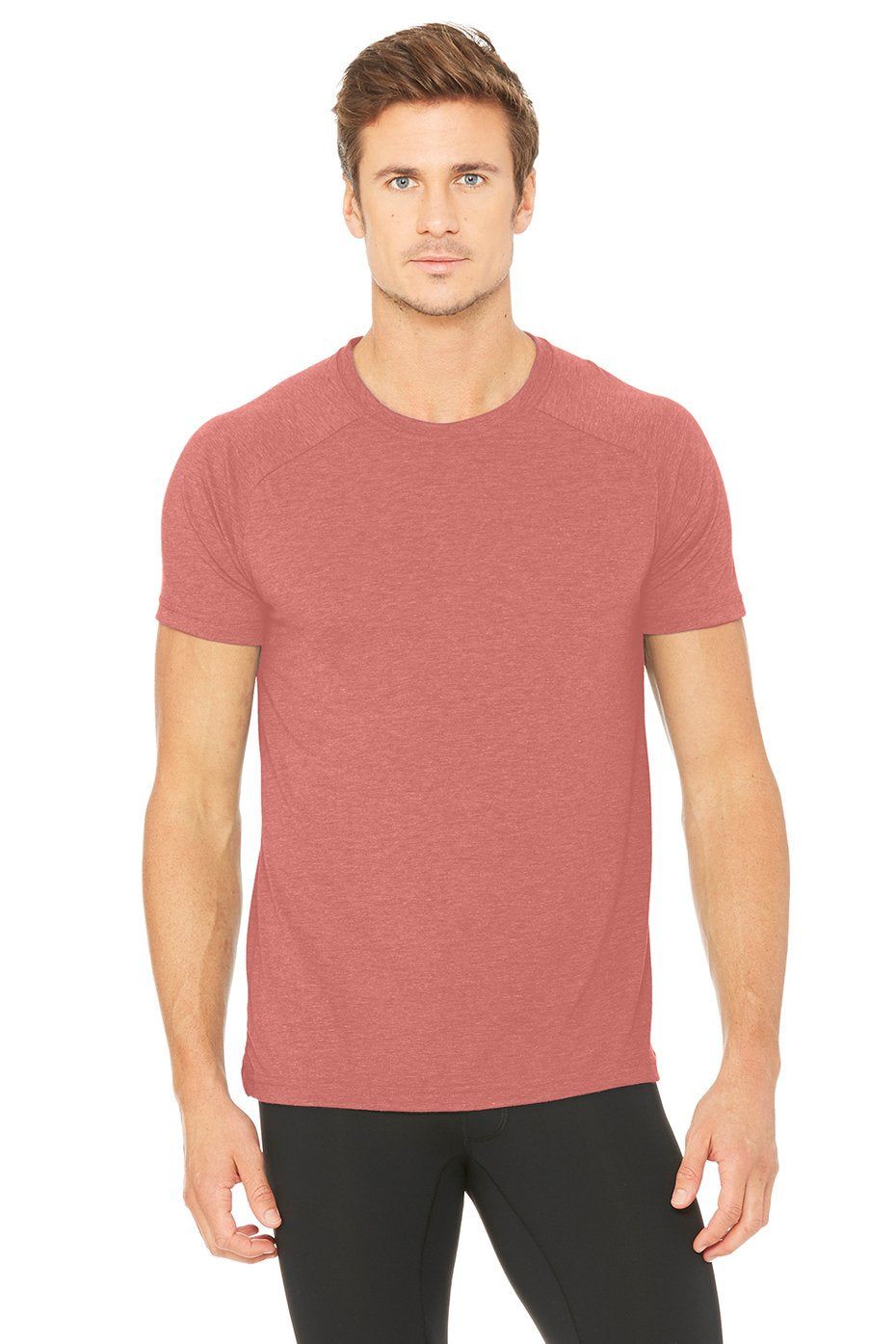 Triumph Crew Neck Tee - Mauve Triblend sold by Alo Yoga