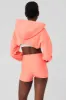 Cropped Shrug It Off Hoodie - Candy Orange sold by Alo Yoga