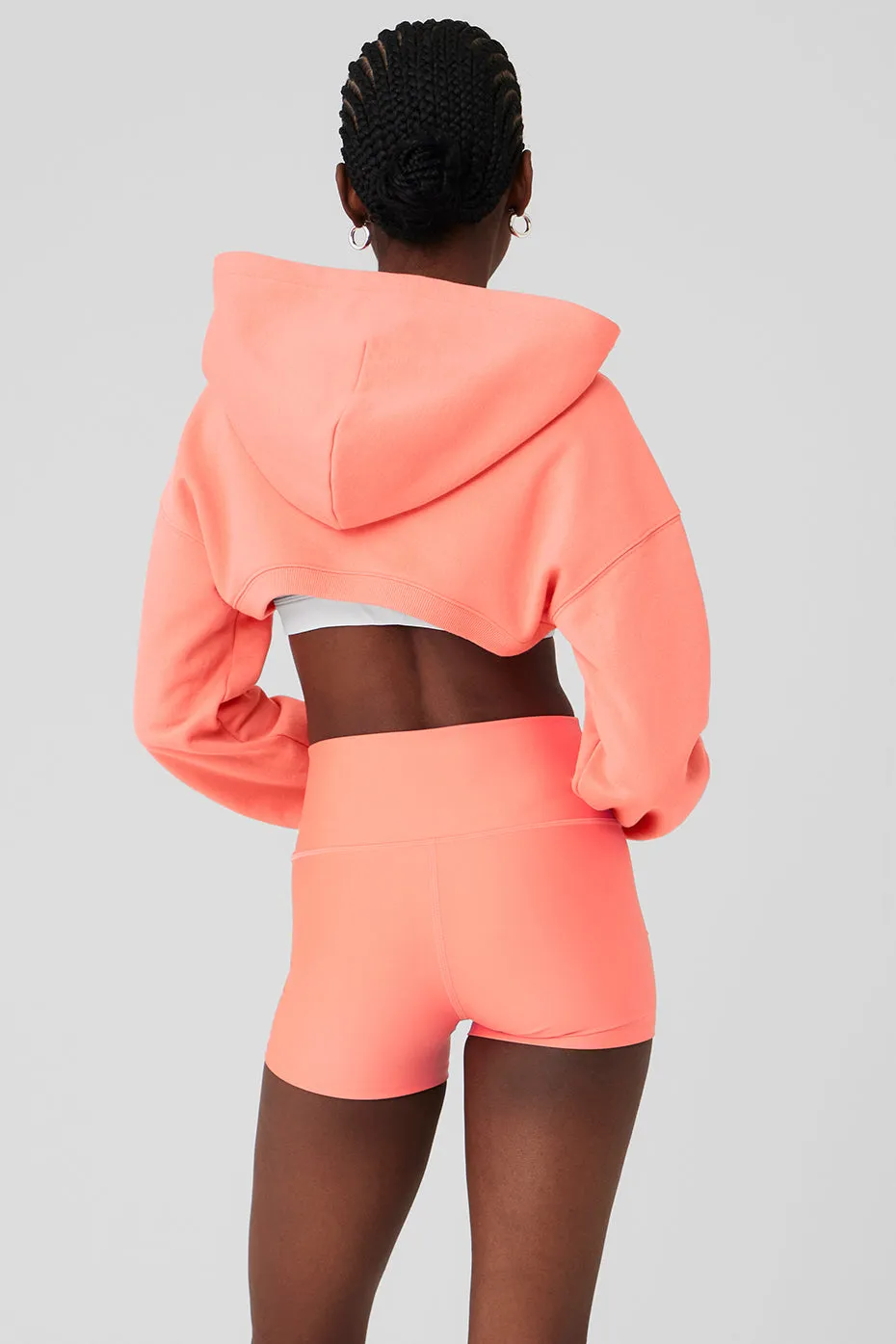 Cropped Shrug It Off Hoodie - Candy Orange sold by Alo Yoga product image thumbnail 2