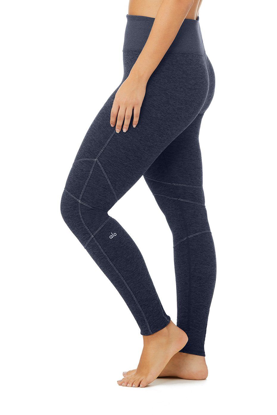 High-Waist Alosoft Revel Legging - Rich Navy Heather sold by Alo Yoga product image thumbnail 5