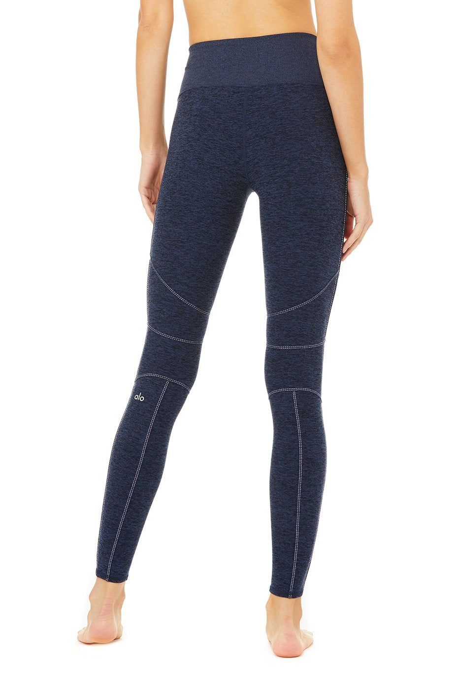 High-Waist Alosoft Revel Legging - Rich Navy Heather sold by Alo Yoga product image thumbnail 3