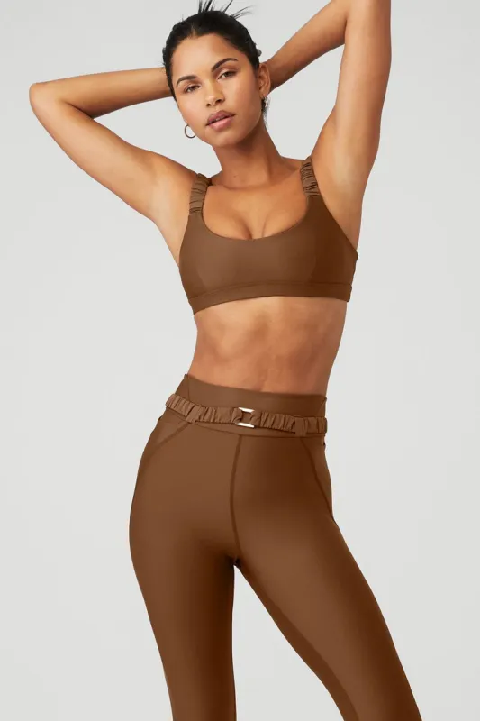 Airlift Charmer Bra - Cinnamon Brown sold by Alo Yoga