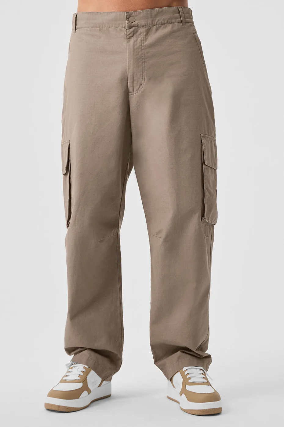 Cargo Ripstop Trouser - Gravel sold by Alo Yoga