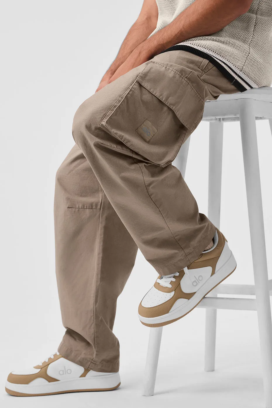 Cargo Ripstop Trouser - Gravel sold by Alo Yoga product image thumbnail 2