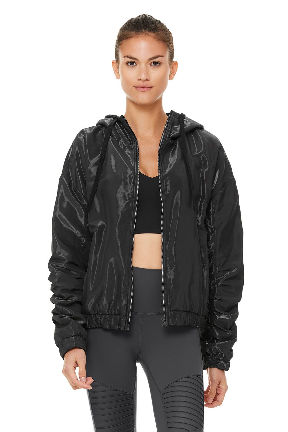Sleek Jacket - Black Shine sold by Alo Yoga