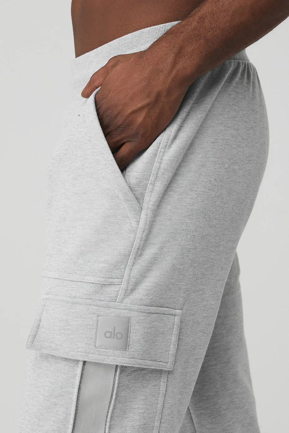 Highline Cargo Sweatpant - Athletic Heather Grey sold by Alo Yoga product image thumbnail 4