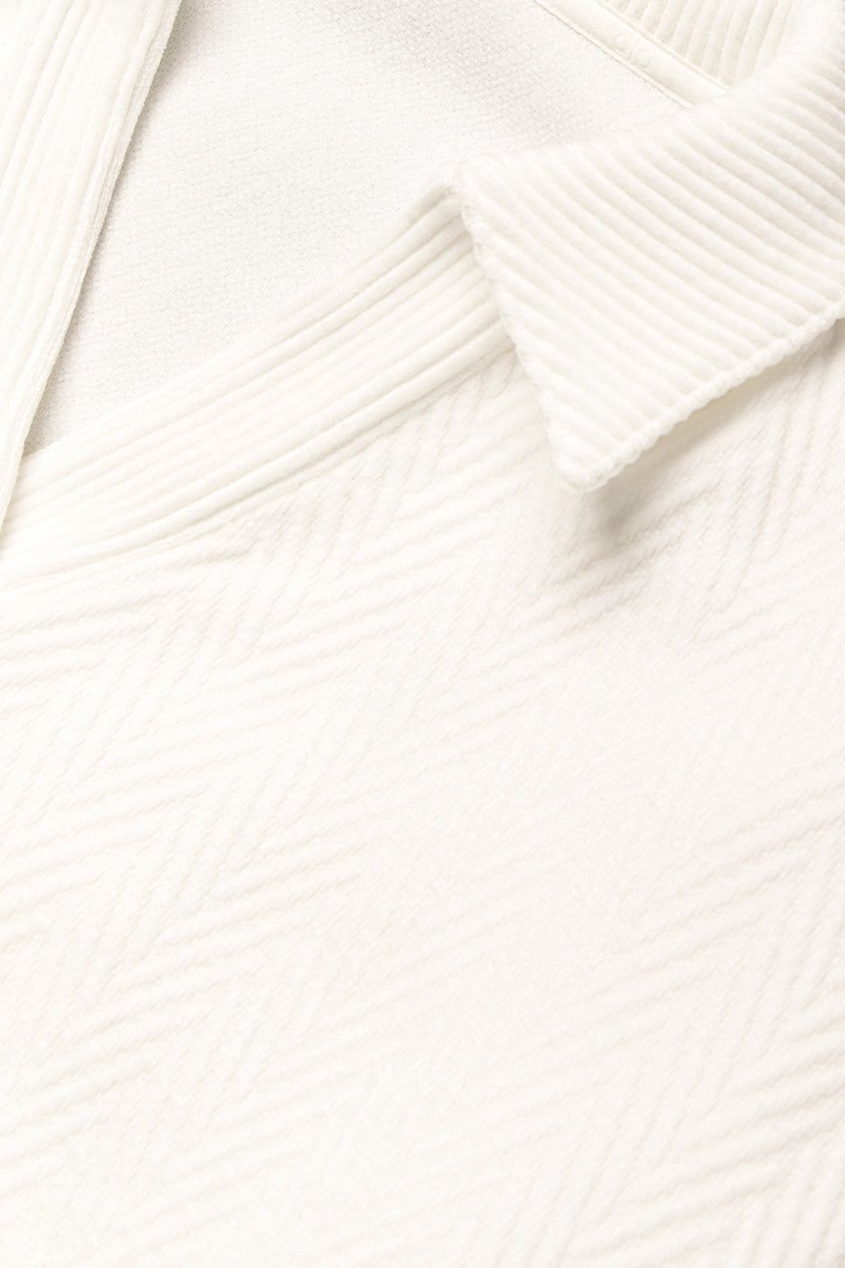 Cropped Cozy Day Henley Pullover - Ivory sold by Alo Yoga product image thumbnail 2