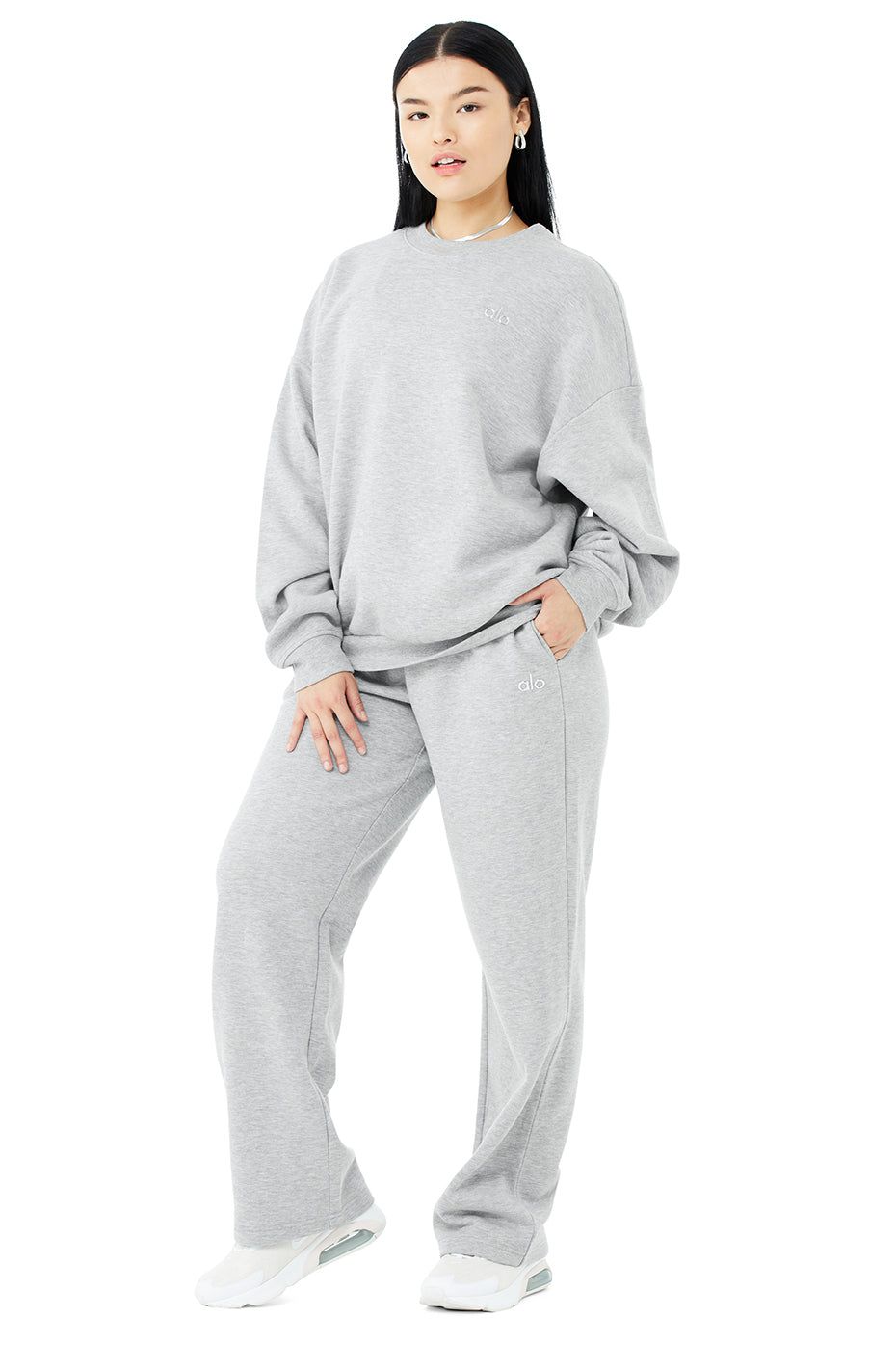 Accolade Crew Neck Pullover & Accolade Straight Leg Sweatpant Set sold by Alo Yoga product image thumbnail 14