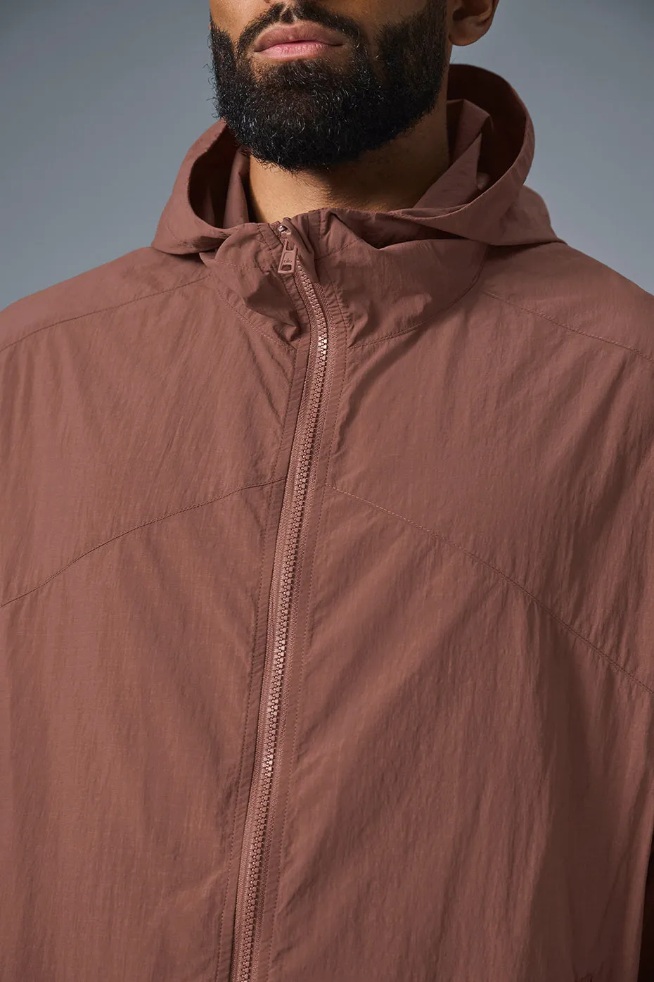 Vantage Nylon Ripstop Track Jacket - Chestnut sold by Alo Yoga product image thumbnail 4