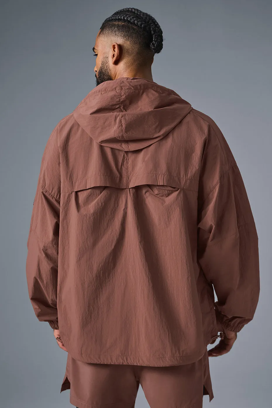 Vantage Nylon Ripstop Track Jacket - Chestnut sold by Alo Yoga product image thumbnail 2