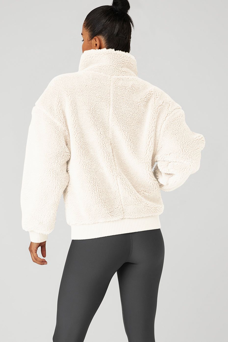 Sherpa Varsity Jacket - Ivory sold by Alo Yoga product image thumbnail 2