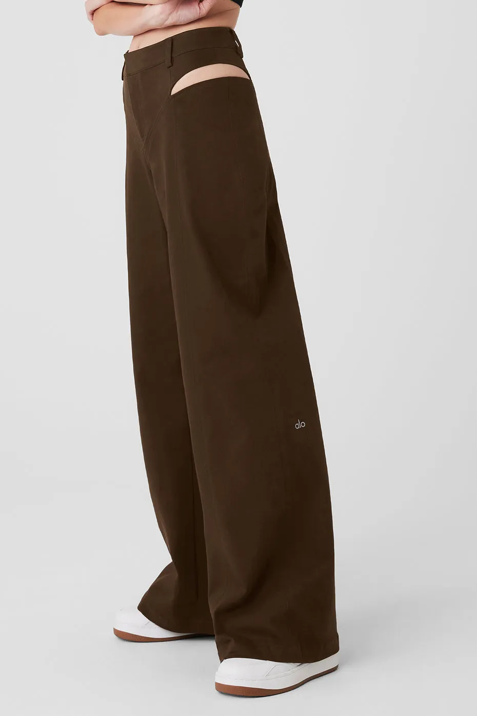 High-Waist Risk Taker Trouser - Espresso sold by Alo Yoga product image thumbnail 3