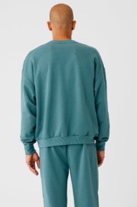 Accolade Crew Neck Pullover - Teal Agate sold by Alo Yoga